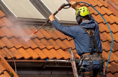Démoussage et hydrofuge de toiture à Verrière