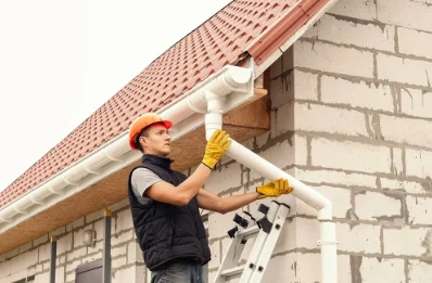 Pose et remplacement de gouttières à Verrière